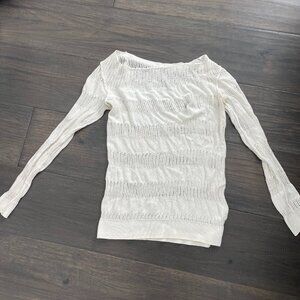 Vintage Armani Exchange Crochet Knit Top